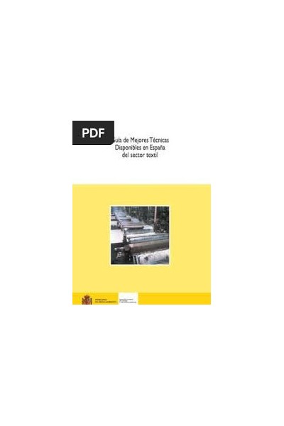 Sector textil. Documento de síntesis de Mejores Técnicas Disponibles en España.